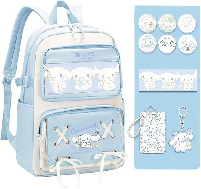PALAY® Kawaii School Backpack Cinnamoroll Backpack for Girls Book Bag PALAY® Kawaii School Backpack Cinnamoroll Backpack for Girls Book Bag